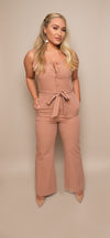 JUST PEACHY JUMPSUIT