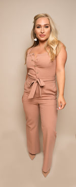 JUST PEACHY JUMPSUIT