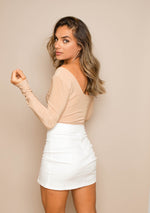 HEY THERE SKIRT- WHITE