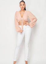 ALYSSA CROP- PINK