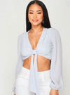 ALYSSA CROP- BABY BLUE