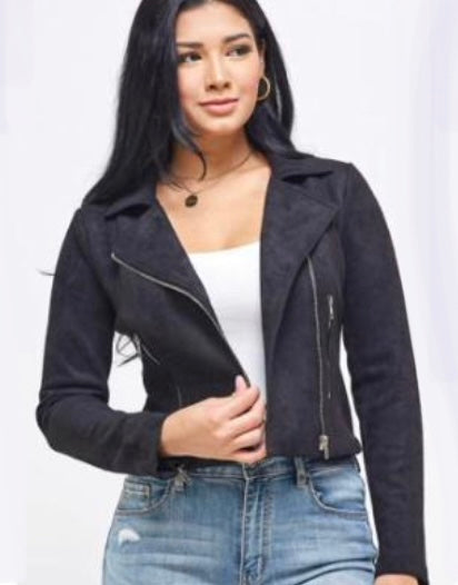 BLACK SUEDE JACKET