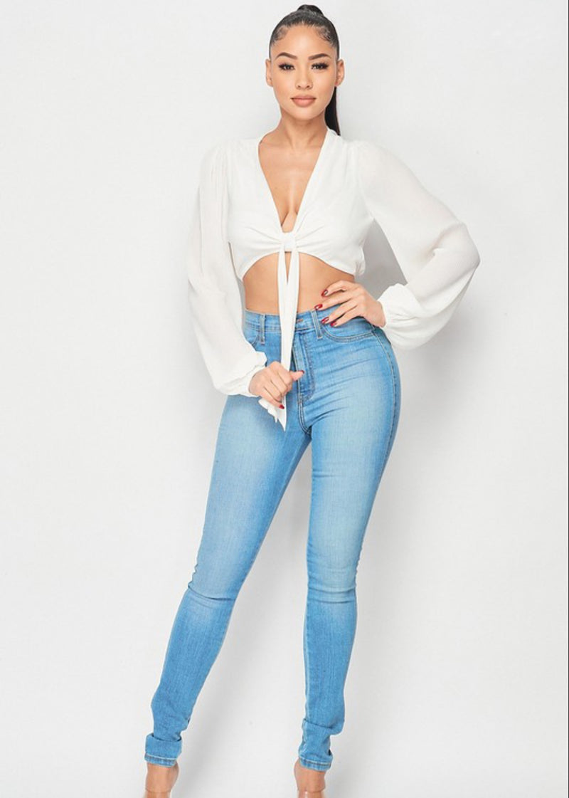 ALYSSA CROP- OFF WHITE