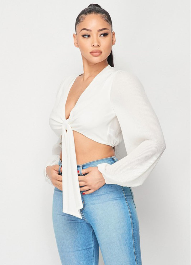 ALYSSA CROP- OFF WHITE